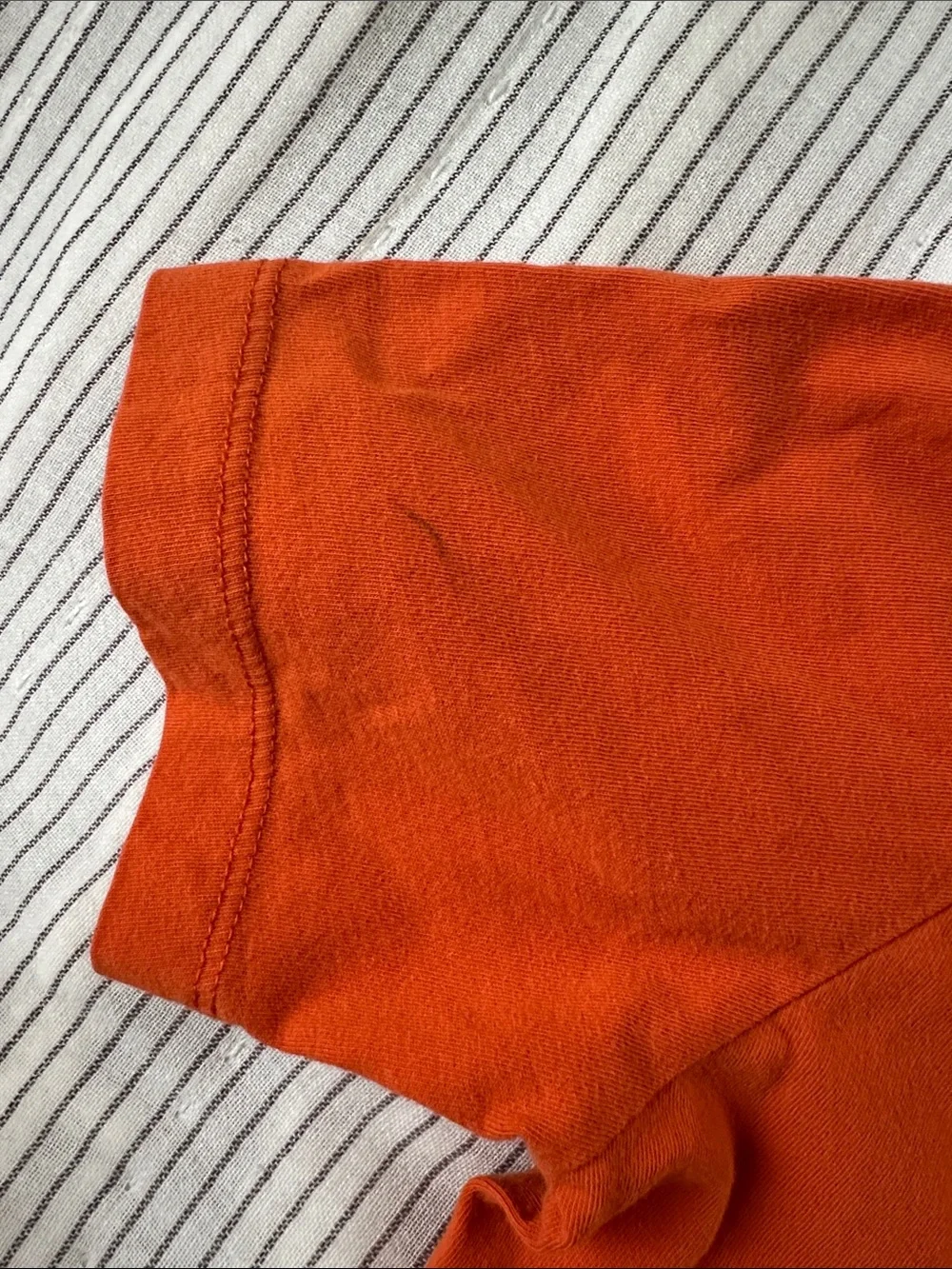 Nike Youth XL Orange Short Sleeve Tee with White Logo